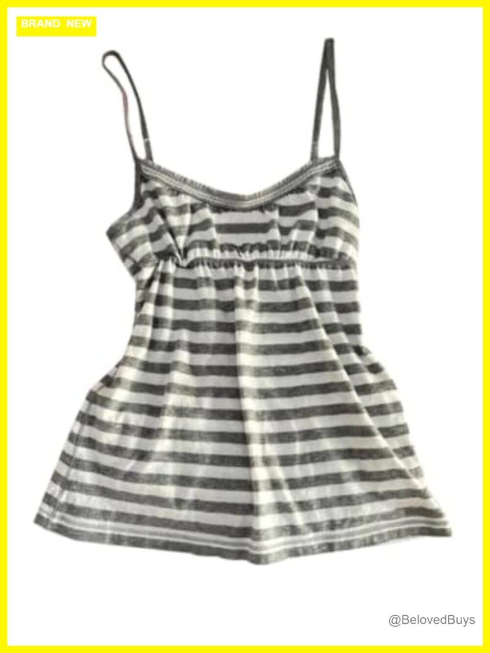 Striped Lace Trim Spaghetti Strap Babydoll Camisole Tank Top Y2K